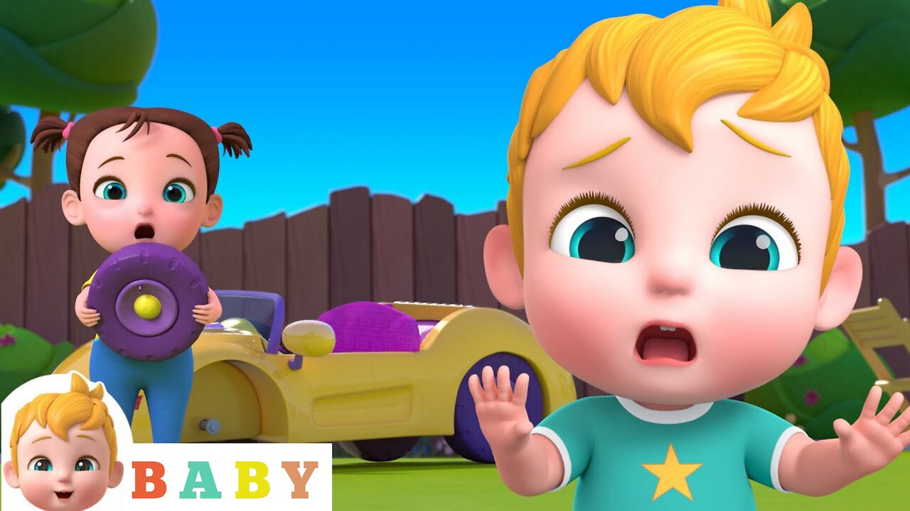 Wheels On The Car Go Round And Round | Nursery Rhymes & Kids Songs