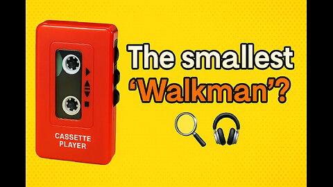 The Smallest 'Walkman'? 🔍 Retro Mini Cassette Player Tested! 📼✨