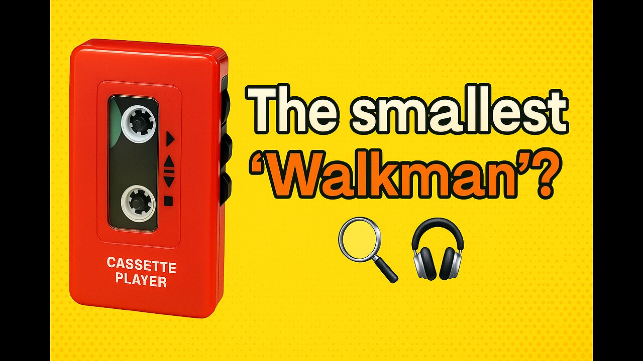 📼🔍 The Smallest ‘Walkman’? Retro Mini Cassette Player PUT TO THE TEST! 🎧✨