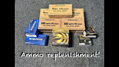 Ammo replenishing after a range trip. Buying ammo in Massachusetts sucks!