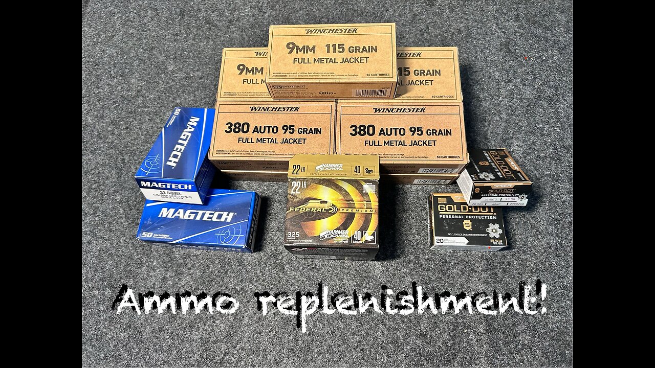 Ammo replenishing after a range trip. Buying ammo in Massachusetts sucks!