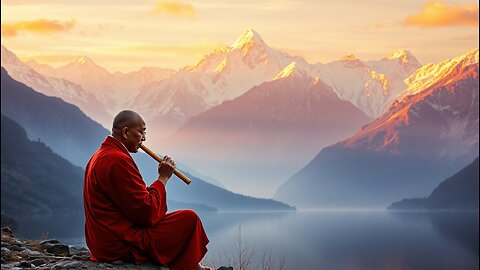 Tibetan Flute Music 🌄 Himalaya Positive Vibrations & Guided Meditation