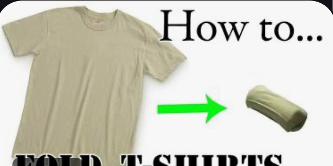 “How to Fold a T-Shirt Like the Military in Seconds”
