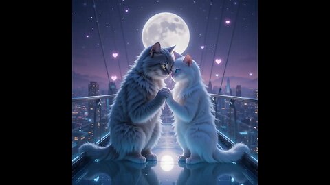 The Last Goodbye on the Glass Bridge 🐱✨"Cats