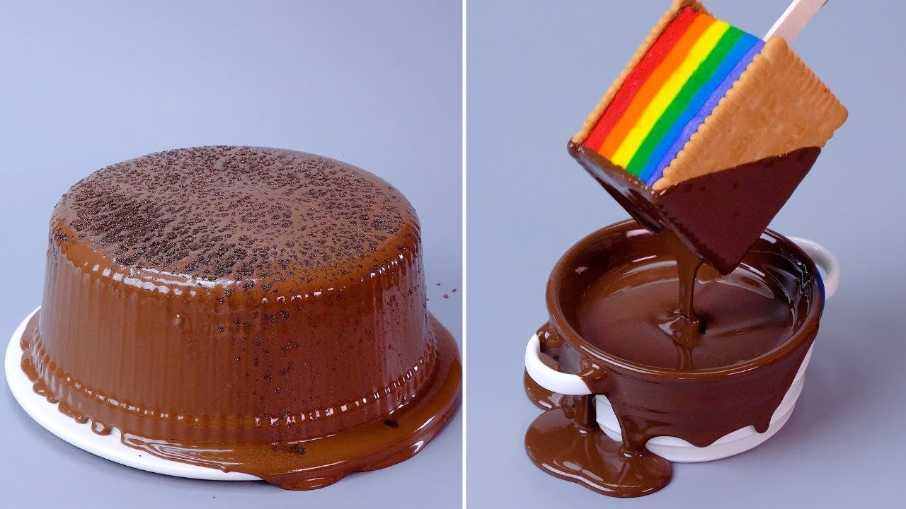 Melting Chocolate Cake Dessert Tutorials #shorts #dessert #tutorials #cake #satisfying