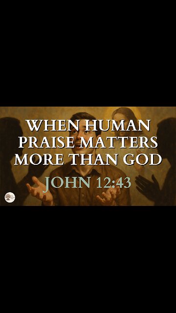 John 12:43 When Human Praise Matters More Than God