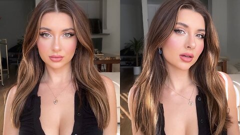 GLOWY GLAM Supermodel Make Up Look 💗