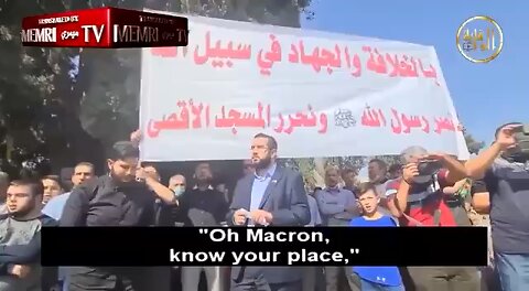 Macron thinks that proclaiming a Palestinian State will help him. Islamic Scholar Sheik Nidal Siam