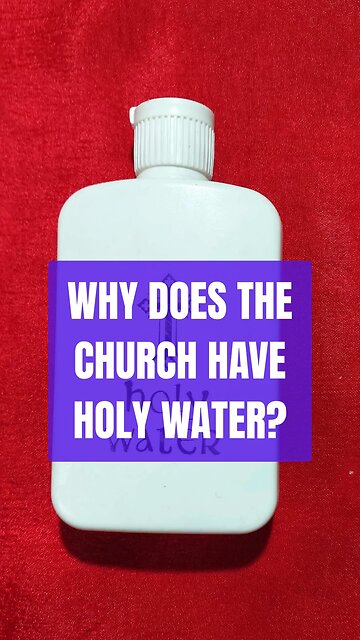 WHY DOES THE CHURCH HAVE HOLY WATER? #truth #jesus #mary #joseph #ihs #christ #church #bible #christ