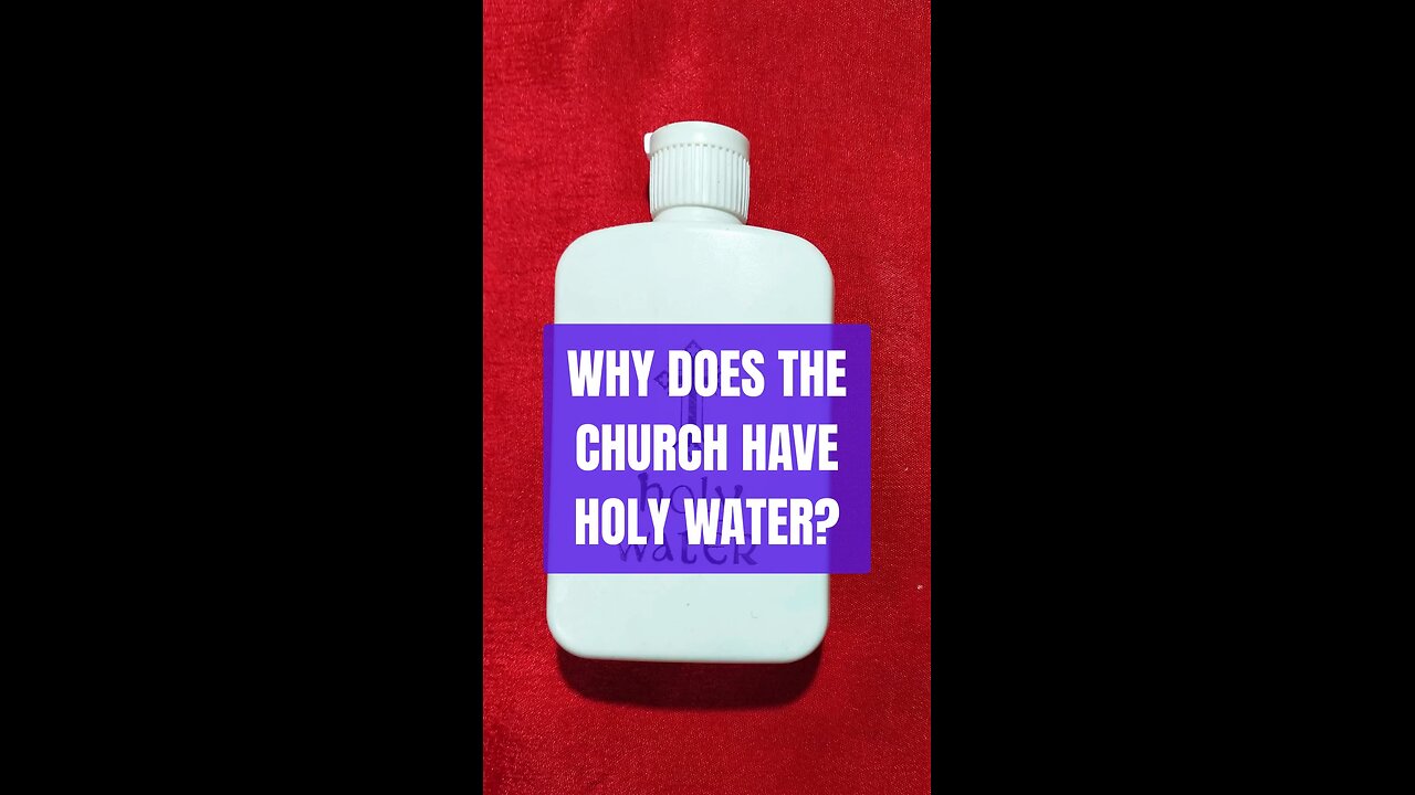 WHY DOES THE CHURCH HAVE HOLY WATER? #truth #jesus #mary #joseph #ihs #christ #church #bible #christ