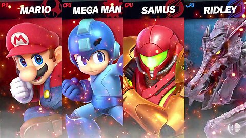 Mario, Mega Man & Samus vs Ridley