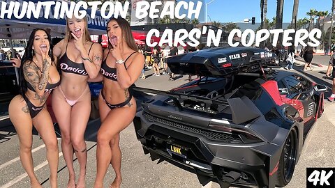😍Cars ’N Copters: A Luxury Car Showcase in Huntington Beach🏎️