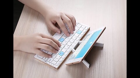 Portable Mini Folding Keyboard for Phones_Tablets