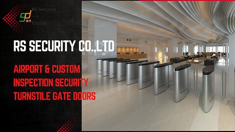 🔰Airport & custom inspection security turnstile gate doors from RS Security Co., Ltd.