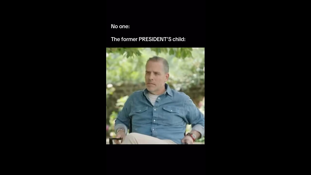 Hunter talking crack.