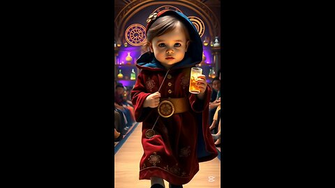 Tiny Sorcerer Casts Cosmic Magic! 🪄✨ #Shorts