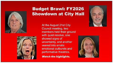 Budget Brawl Showdown at City Hall at Peachtree City, Georgia