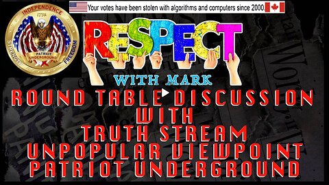 Patriot Underground - Guest Appearance on RESPECT w/ Mark (7.13.25 @ 8PM EST)