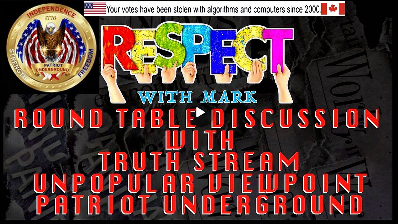 Patriot Underground - Guest Appearance on RESPECT w/ Mark (7.13.25 @ 8PM EST)