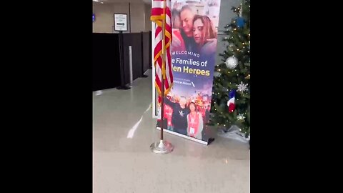 I discovered the American Flag being hidden behind an advertising banner !