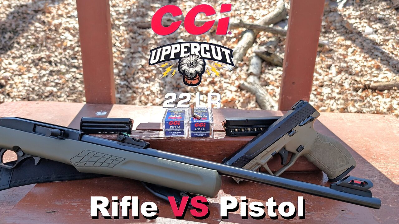.22 LR - CCI Uppercut - Rifle VS Pistol Ballistic Gel Test