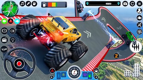 Monster Truck Mega Ramp Impossible Driver - Car Extreme Stunts GT Racing - Android GamePlay #3 Gaming video