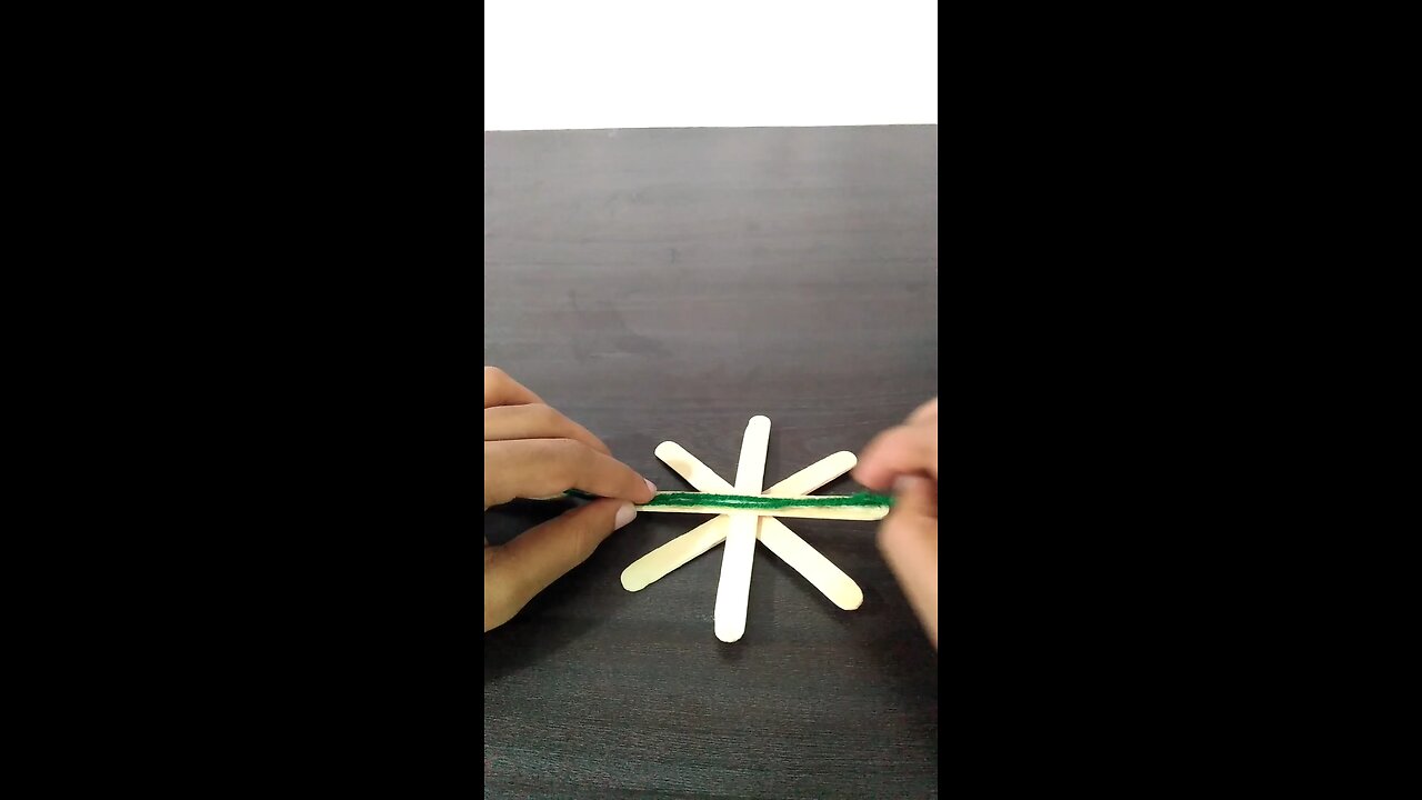 ice cream sticks wall hanging