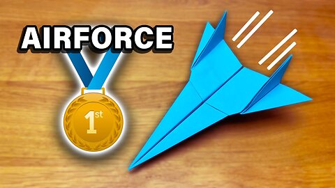 Origami Airforce Paper Airplane _ Easy Tutorial!