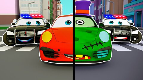 Police car🚨🚨🚨🚚 - Top 5 _Races and Rescues_ Car cartoons Kids Nursery Rhymes - Wheel life