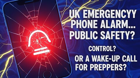 The UK Emergency Phone Alarm… Public Safety? … Control? … Or a Wake-Up Call for Preppers?