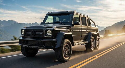 Mercedes-Benz G63 Amg 6x6 Driving on The Road