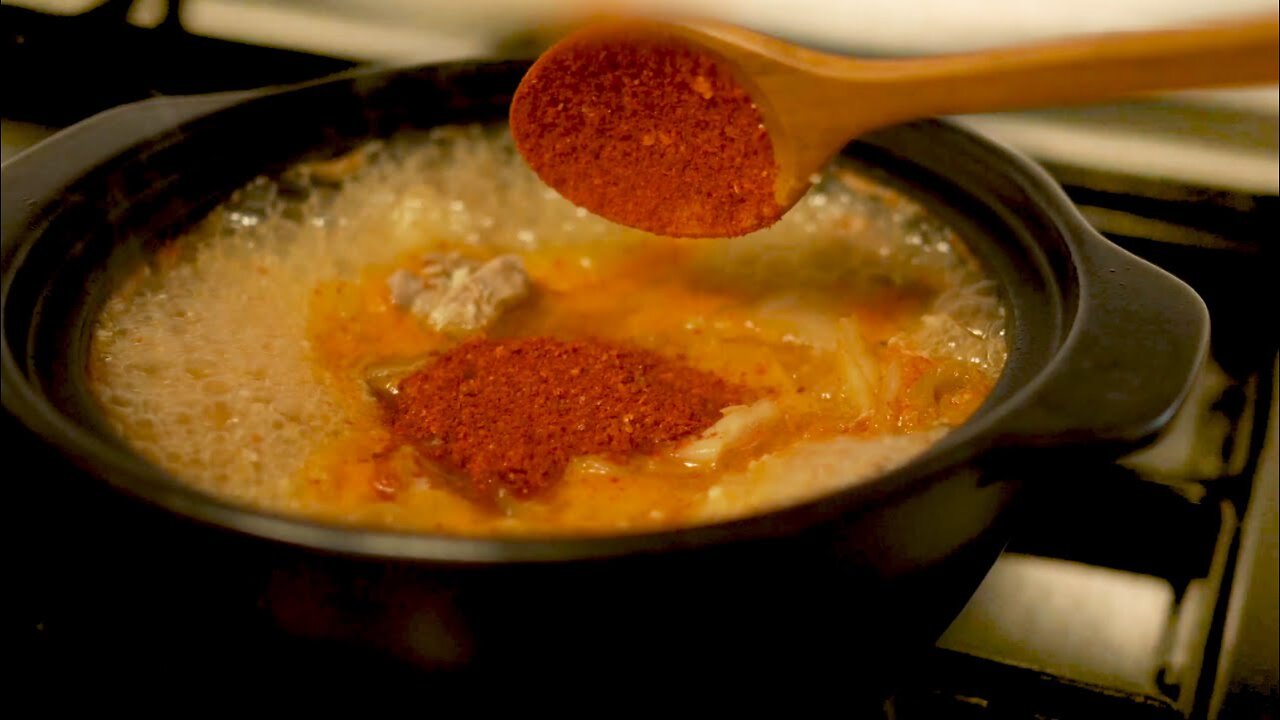 Kimchi Stew with Pork Recipe : Korean Cooking: Simple Cooking