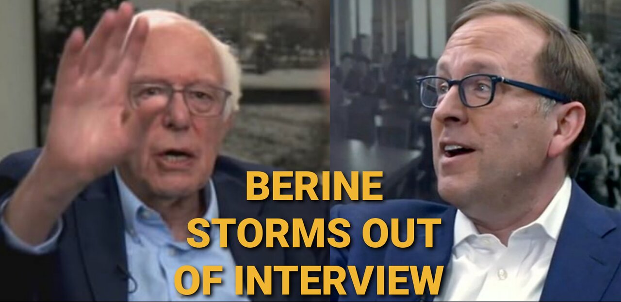 Bernie Sanders Tries To Walk Out In The Middle Of An Interview