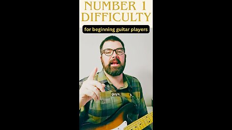 Number one difficulty for beginner guitar players #guitar #music