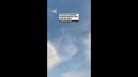 A Polish Air Force F-16 fighter jet crashed during a rehearsal for an airshow in Radom