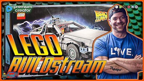 🔴 LEGO Build Stream | Back to the Future Delorean (1872 pcs) | Rumble Premium