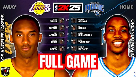 LAKERS vs MAGIC | NBA 2K25 | FULL GAME