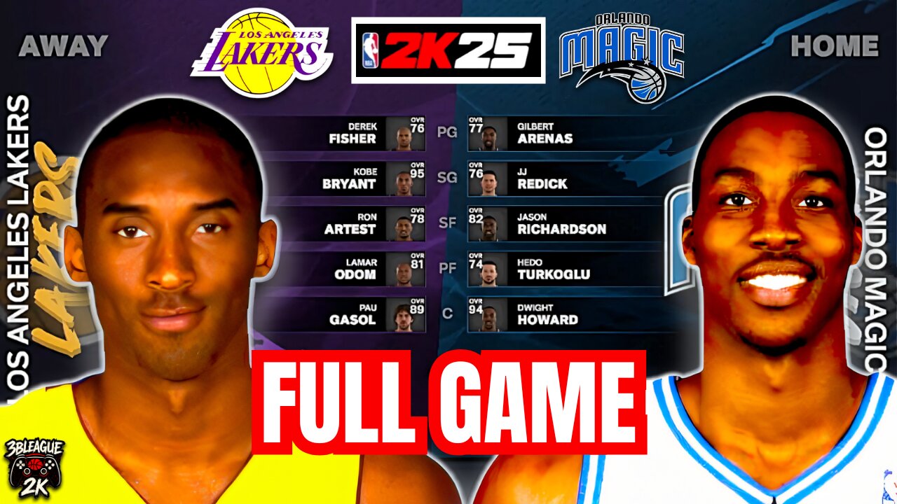 LAKERS vs MAGIC | NBA 2K25 | FULL GAME