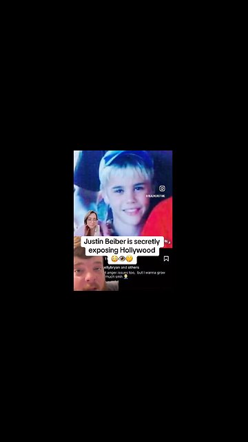 Justin BIEBER posts picture of shipping container w baby on blanket underneath it, on his instagram 🙏