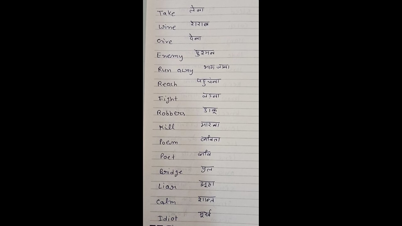 Easy English words # Manglagarg