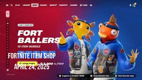 Fortnite Item Shop|April 24, 2025(*New* Bundles & 2 Emotes)