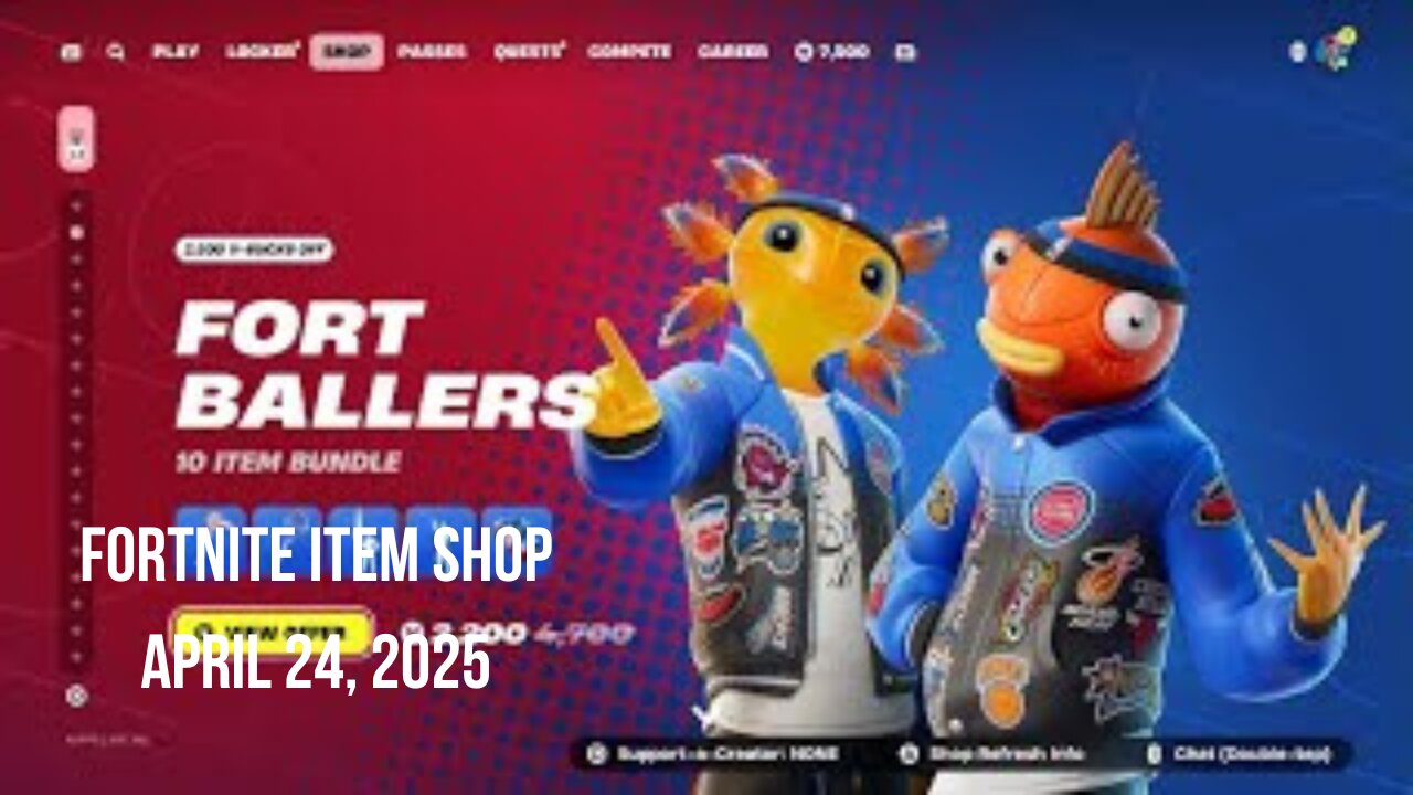 Fortnite Item Shop|April 24, 2025(*New* Bundles & 2 Emotes)