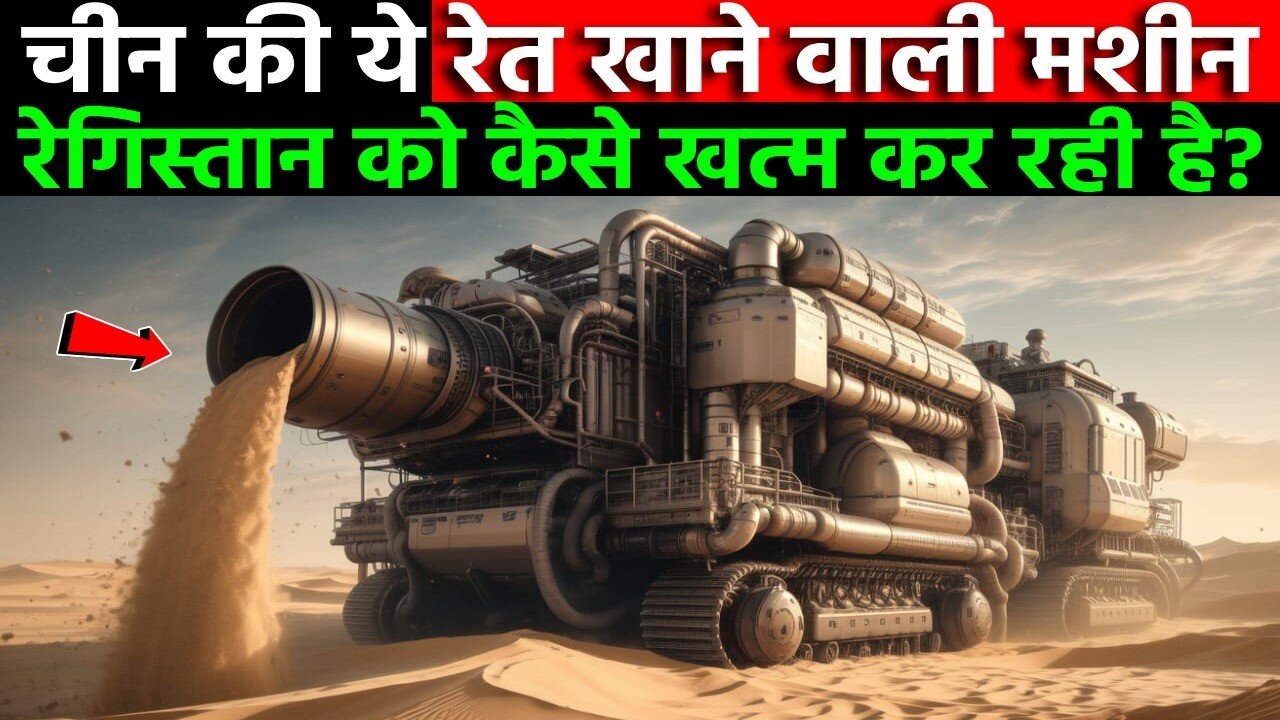 चीन की ये रेत खाने वाली मशीन रेगिस्तान को खत्म कर रही है || China Turn Desert into an Oasis