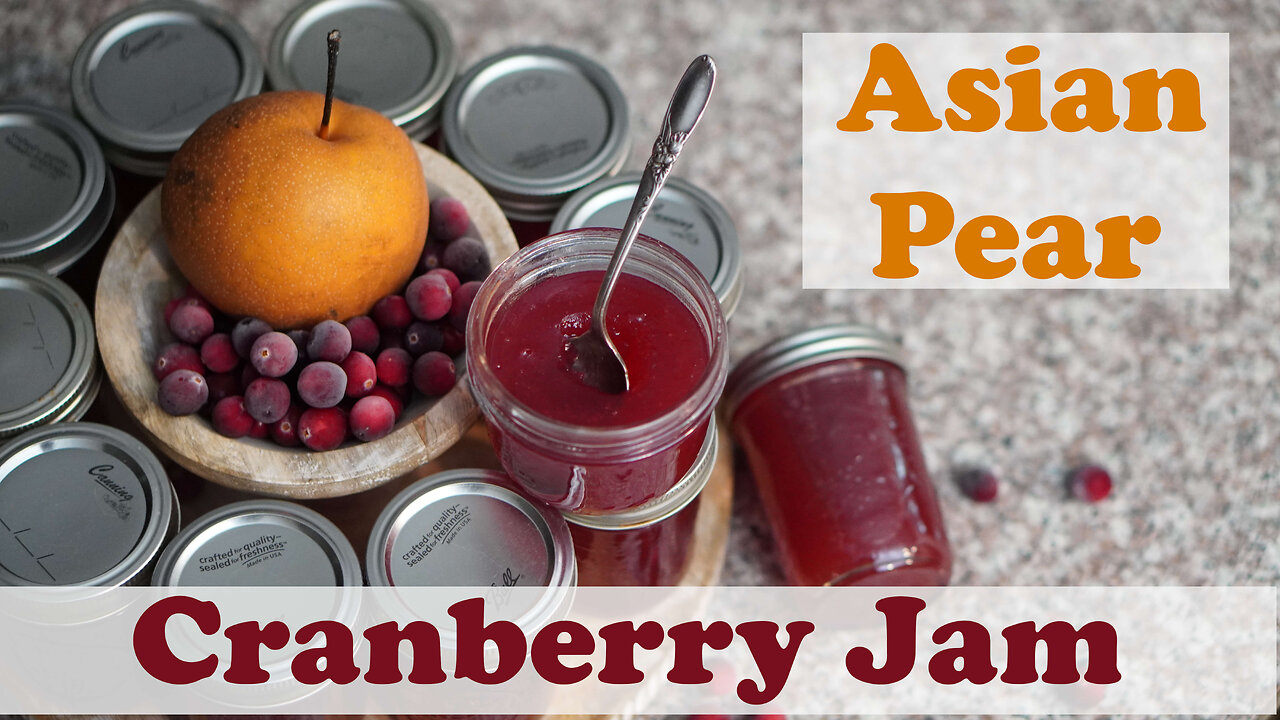 Asian Pear Cranberry Jam Canning Recipe
