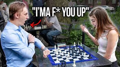 Aggressive Finance Bro Challenges a Chess Master in the Park!
