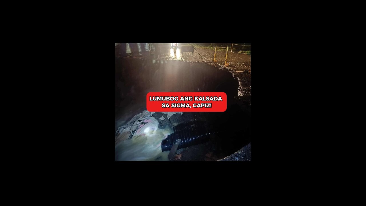 LUMUBOG NA KALSADA! 😱
