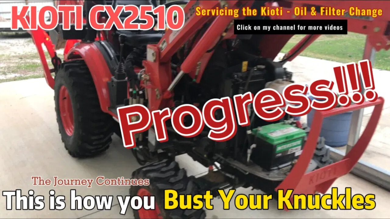 Kioti CX2510 Maintenance Day | First Oil Change, Loader Checks & Tools I Wish I Had