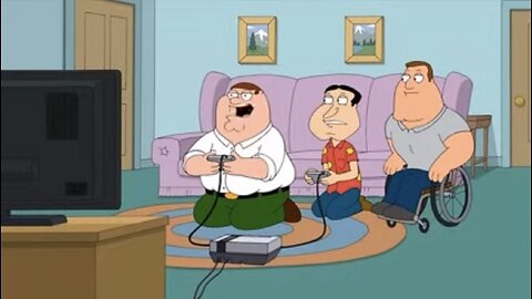 Family Guy: Peter Griffin Play Video Games With his friends For 3 and a half Minutes