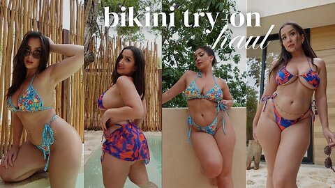4K Hot Girl Bikini Try On Haul [1]