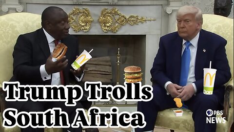 Trump Confronting South African President With Shocking Footage